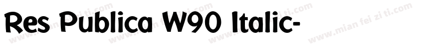 Res Publica W90 Italic字体转换